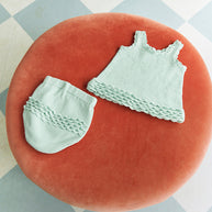 2603_07 Rosette top, pants & bloomer baby - beskrivning