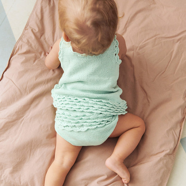 2603_07 Rosette top, pants & bloomer baby - beskrivning