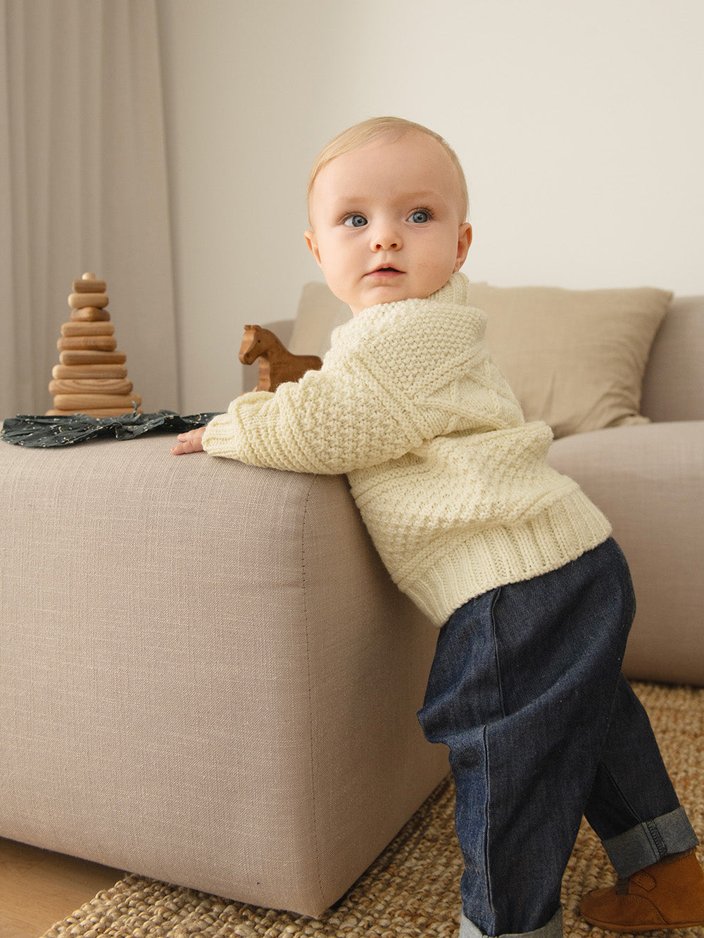 2413_1a Guernsey sweater baby - beskrivning