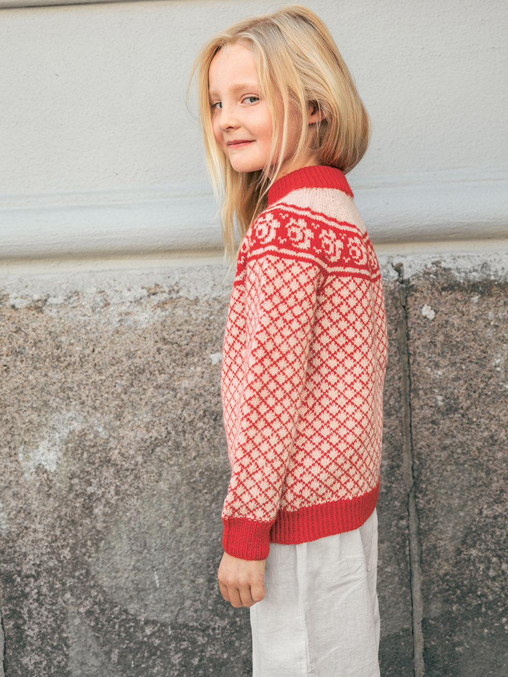 2509_1 Blome genser Norske ikoner junior