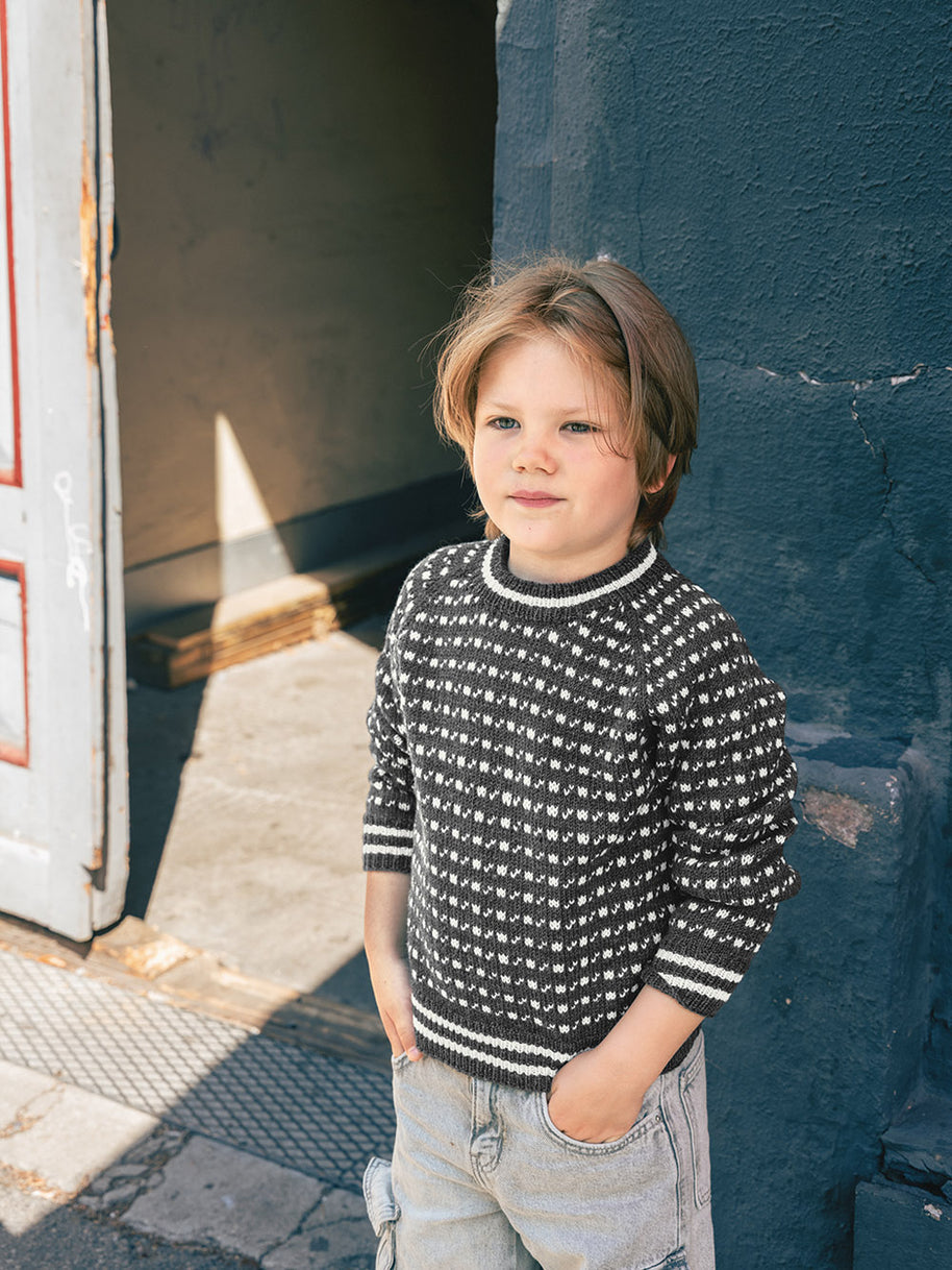 2509_3a Islender genser junior - beskrivning