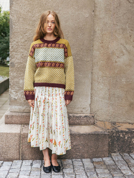 2510_1 norske ikoner Blome damegenser - kit