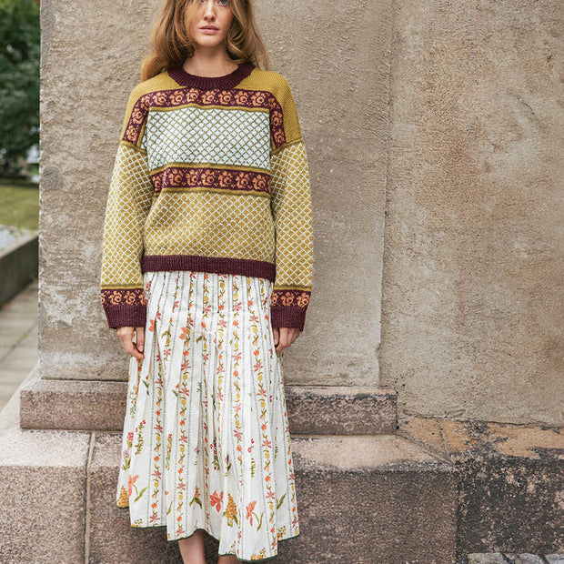 2510_1 norske ikoner Blome damegenser - kit