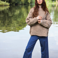 2513_4 Wilbur cable sweater - beskrivning
