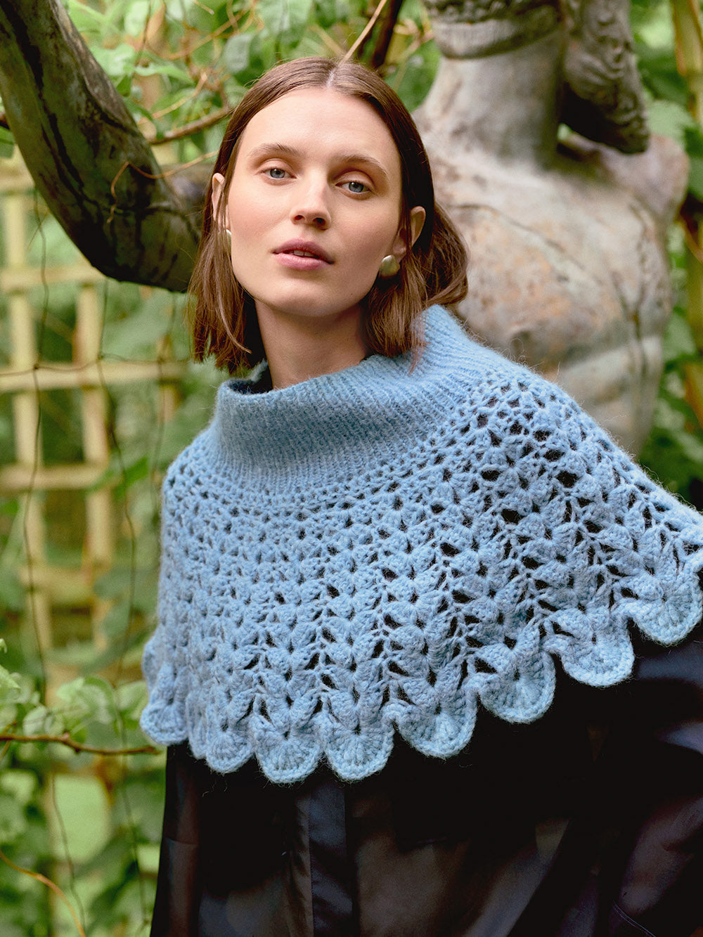 Flowerfield poncho 2606_15 Sandnes - beskrivning