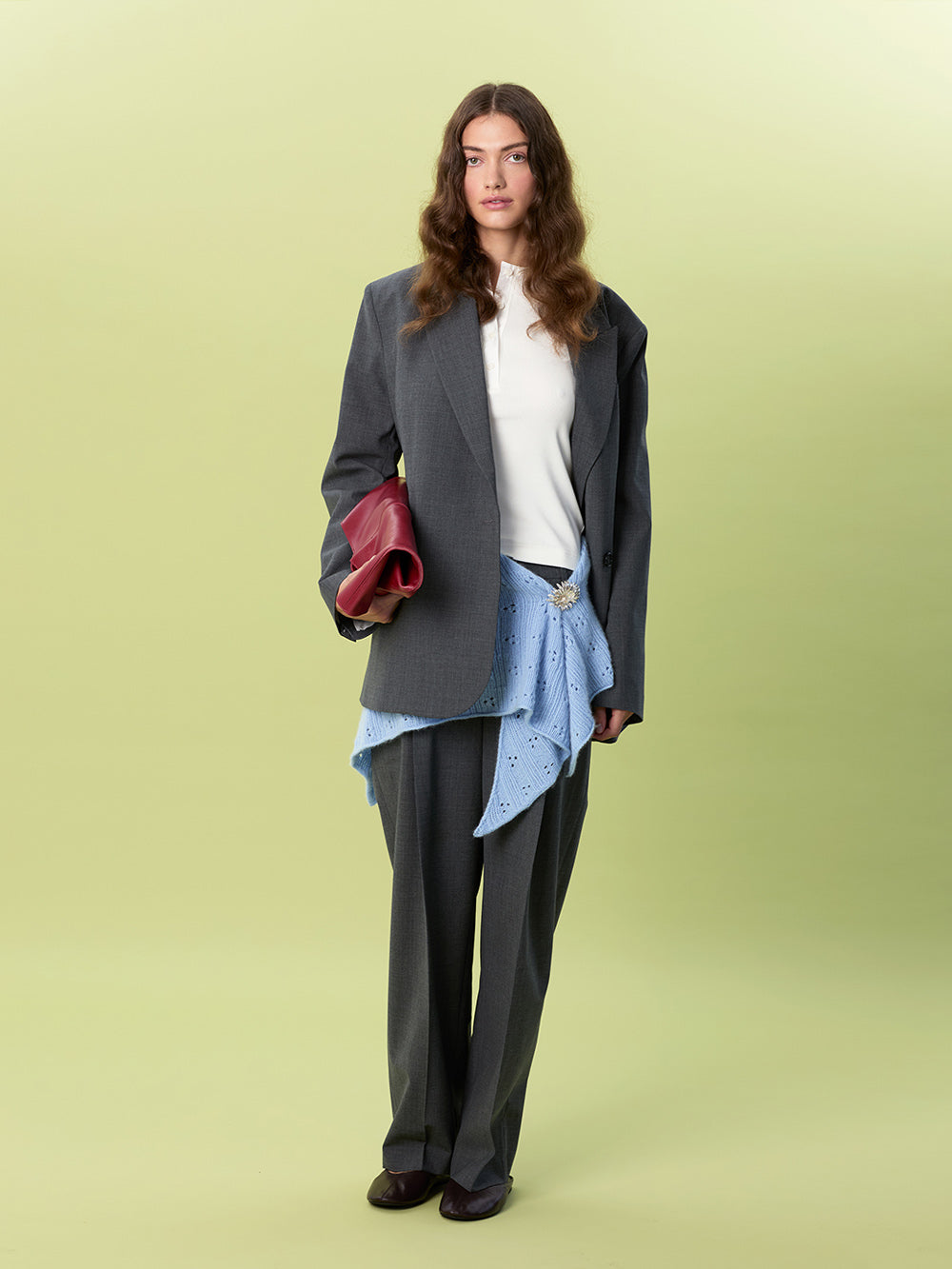 2607_03 Miu pointelle shawl