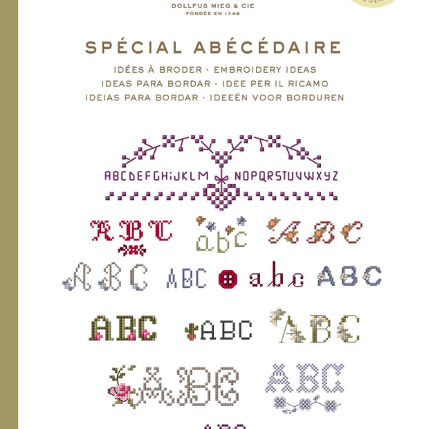 DMC Mönsterbok för broderi med bokstäver