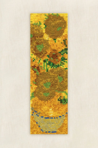 DMC Sunflowers Vincent Van Gogh -  broderikit bokmärke