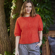 892206 T-shirt med fläta i Sally - kit