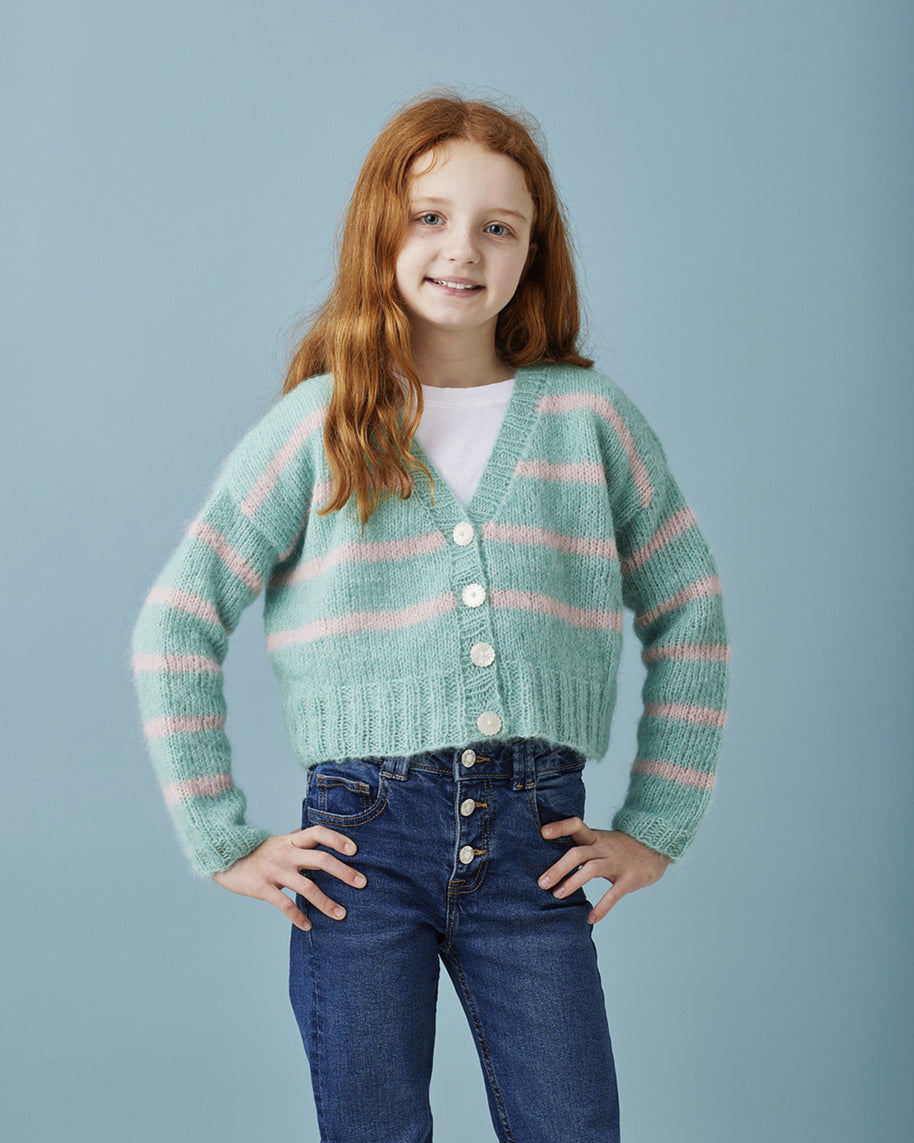 892213 Cardigan i Sally - beskrivning