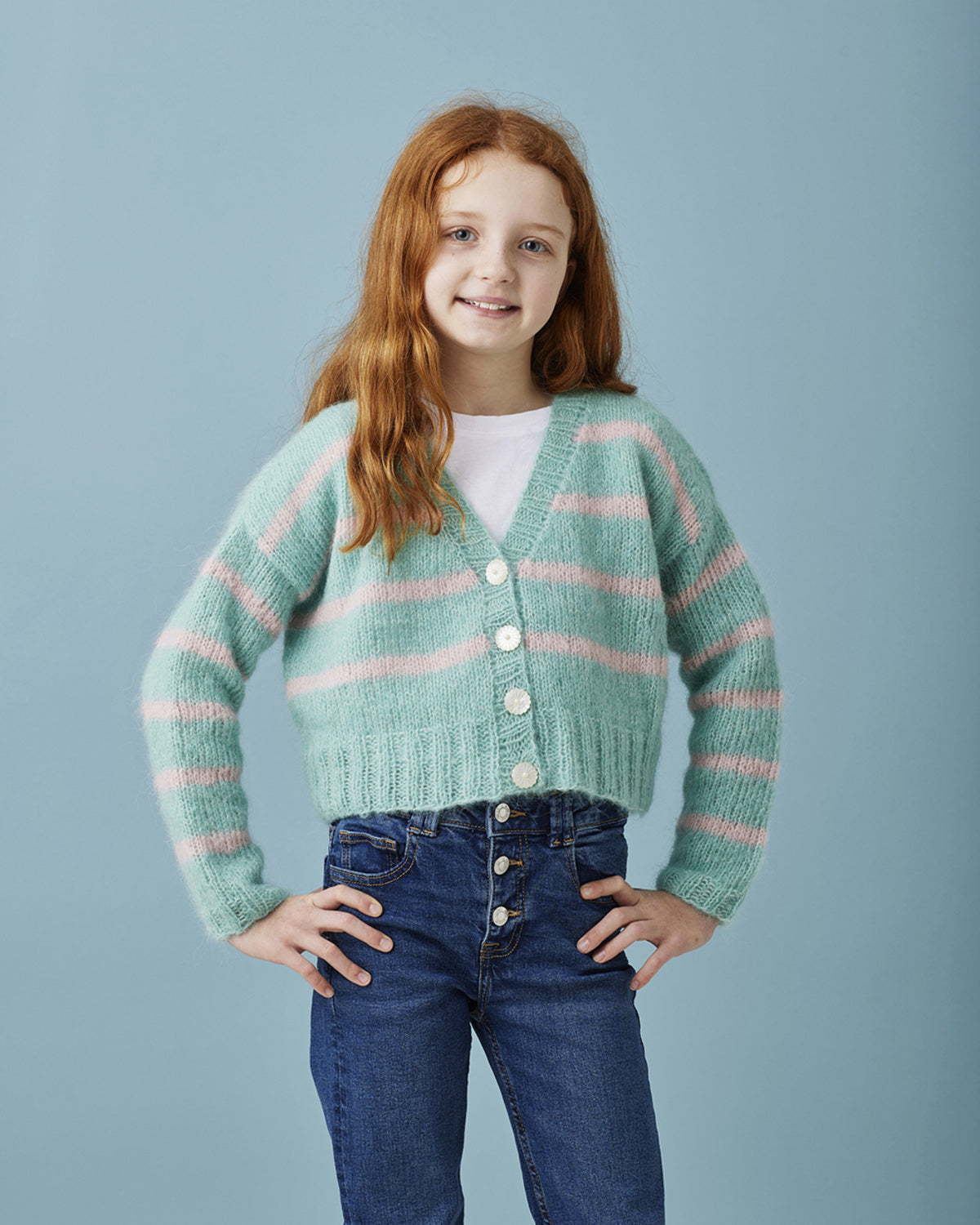 892213 Cardigan i Sally - beskrivning