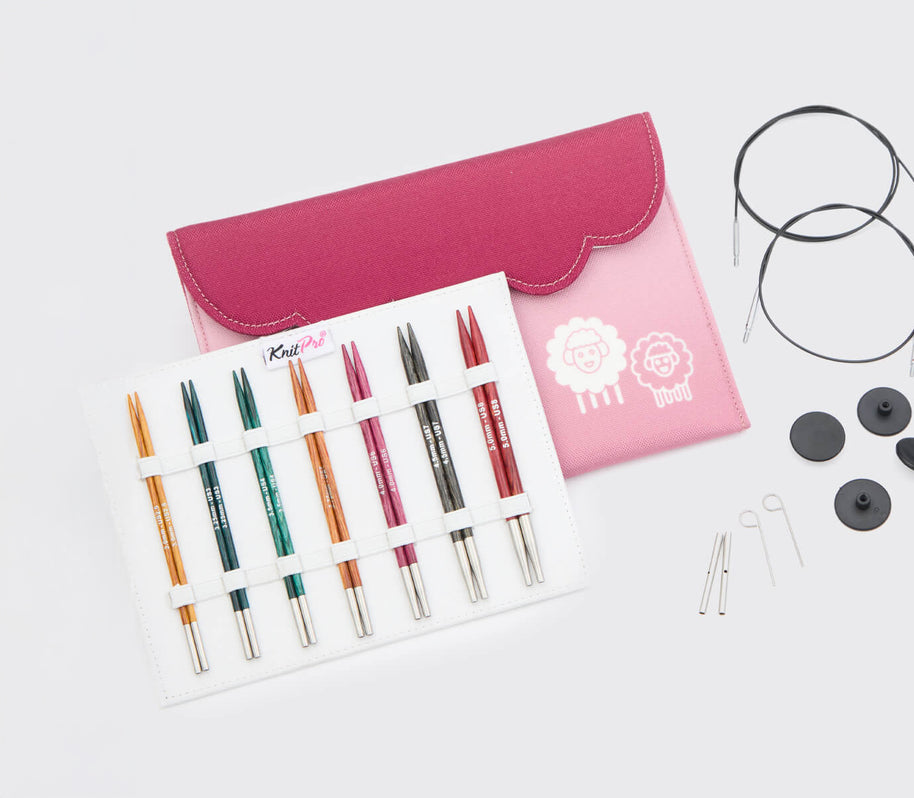 Knitpro Dreamz Midi Ändstickor -  set 13 cm