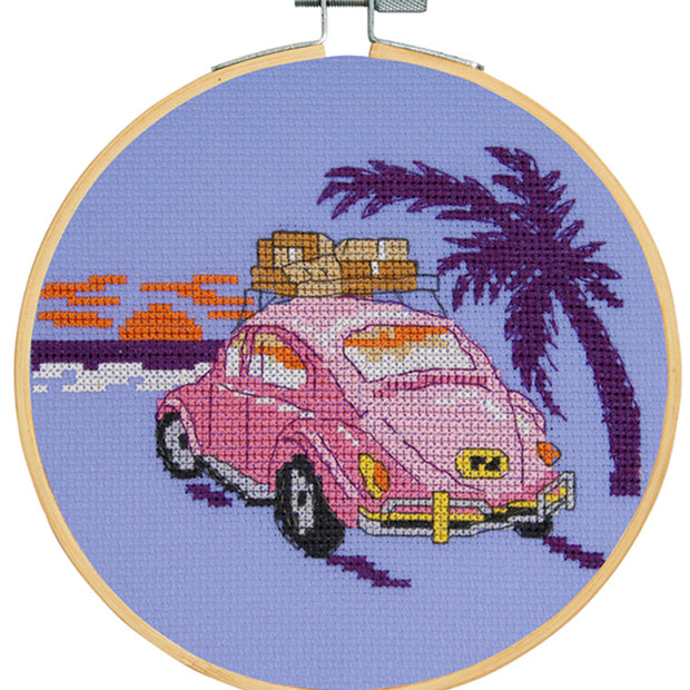 DMC "Rosa bil" - broderikit