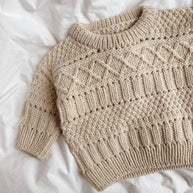 PetiteKnit Ingrid sweater baby beskrivning