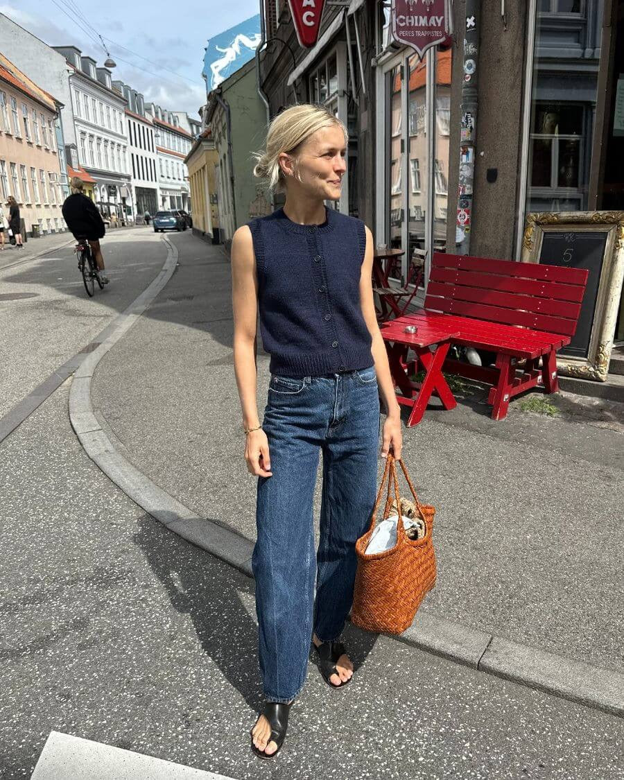 Petiteknit Maggie vest beskrivning