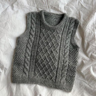 Petiteknit Moby slipover baby beskrivning