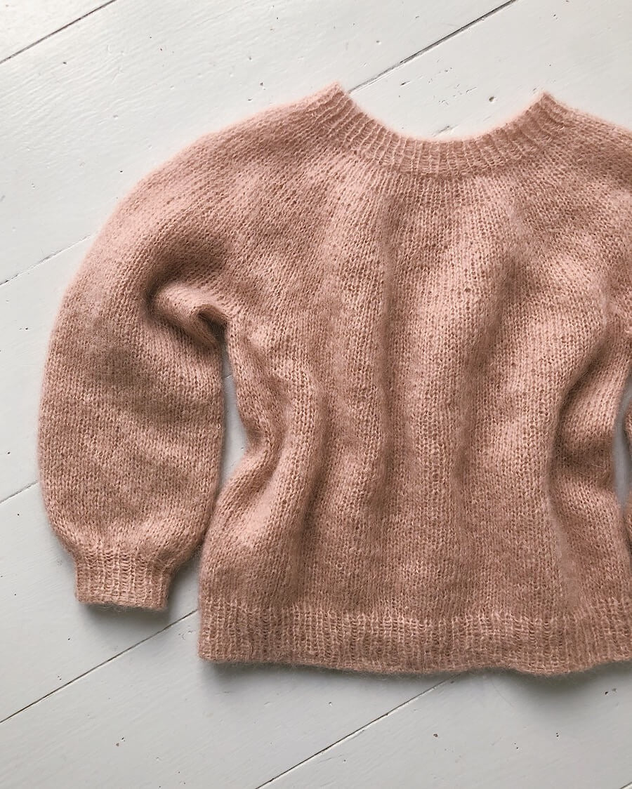 PetiteKnit Novice sweater junior -  mohair edition beskrivning