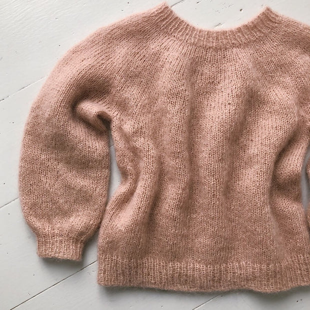 PetiteKnit Novice sweater junior -  mohair edition beskrivning