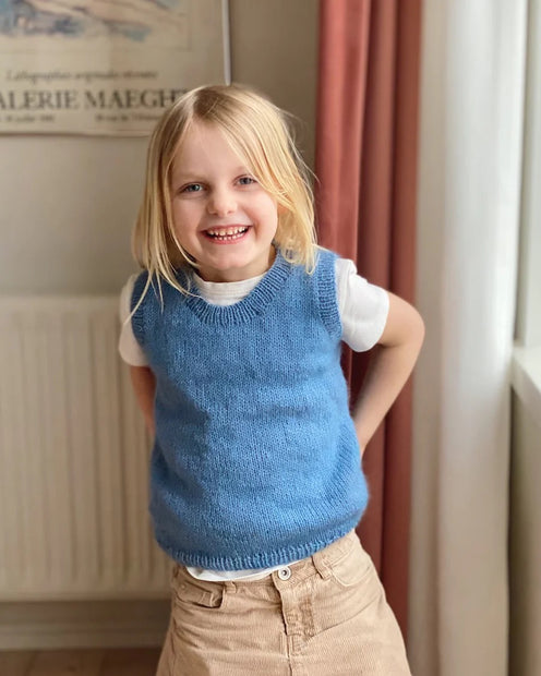 PetiteKnit Stockholm slipover mini beskrivning