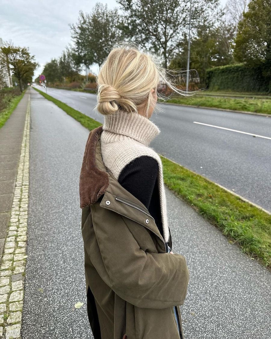 PetiteKnit Terrazzo neck beskrivning