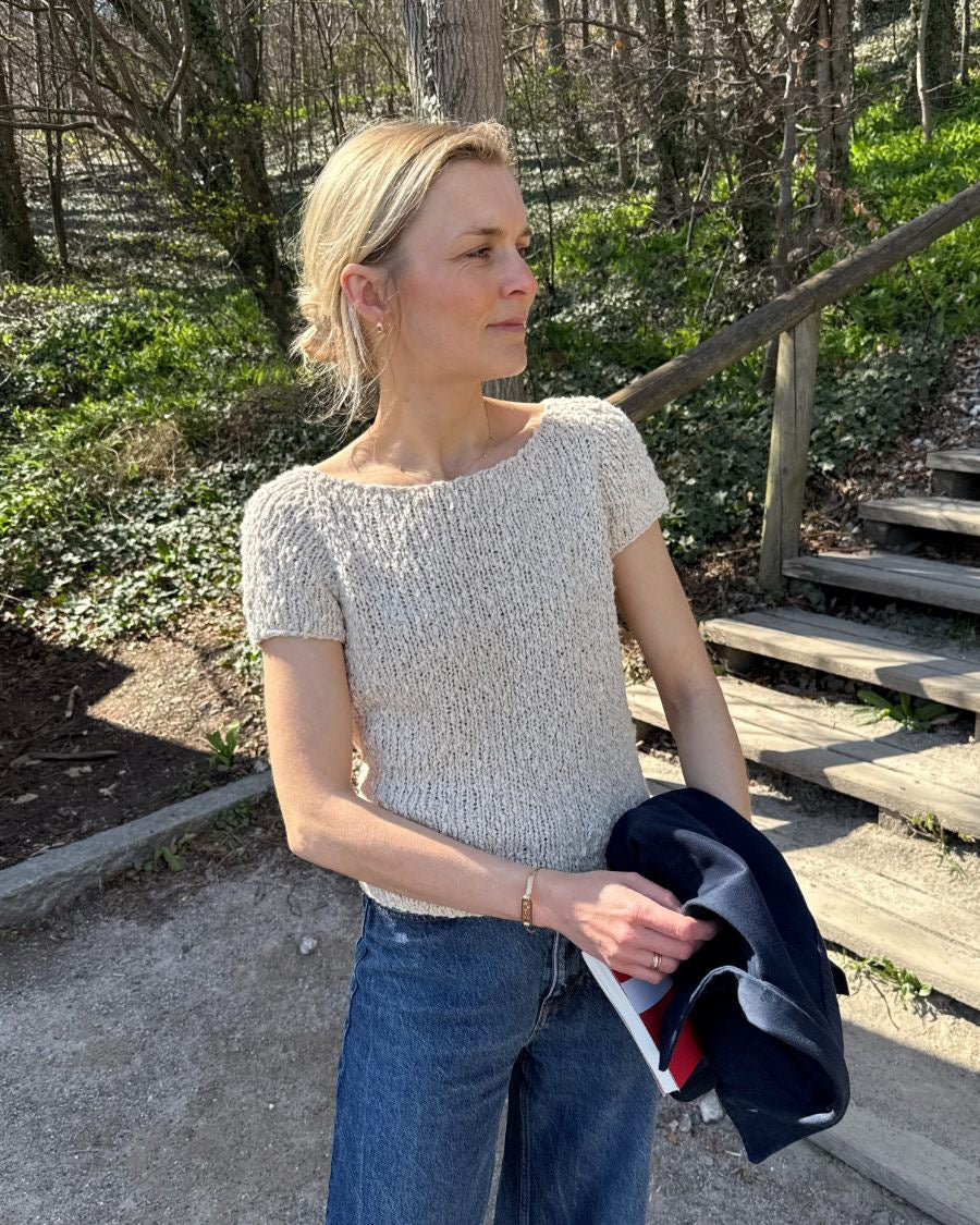 PetiteKnit Wave tee beskrivning