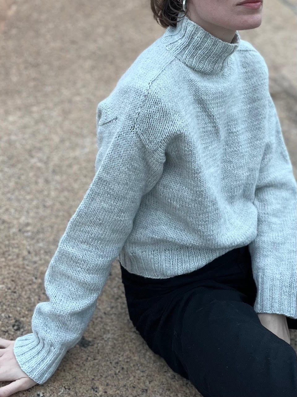 Magda sweater Stickprovet beskrivning