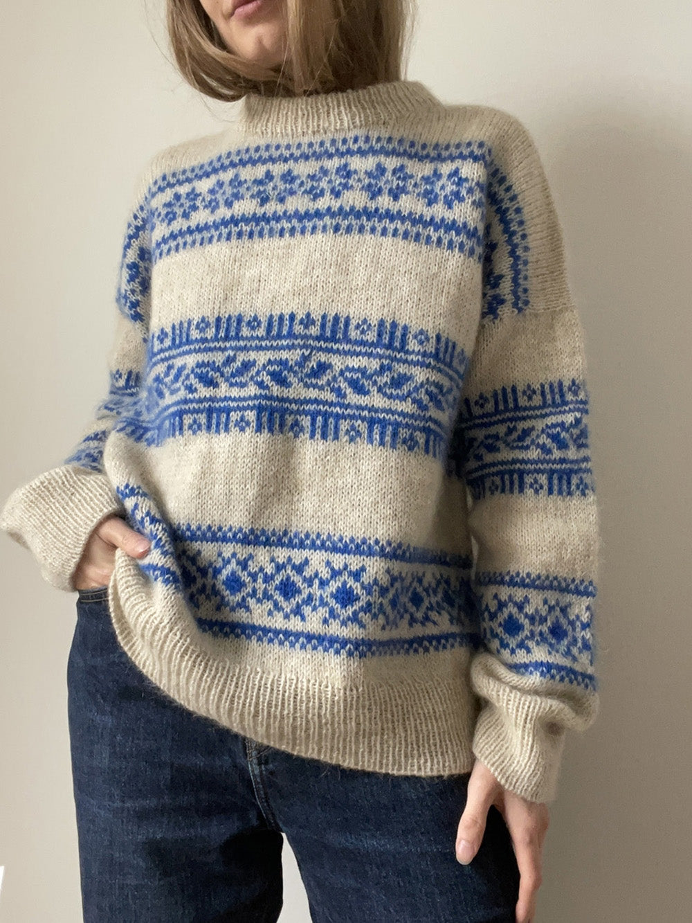 Porcelain sweater LeKnit - beskrivning