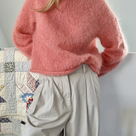 Plain Yoke sweater LeKnit - kit