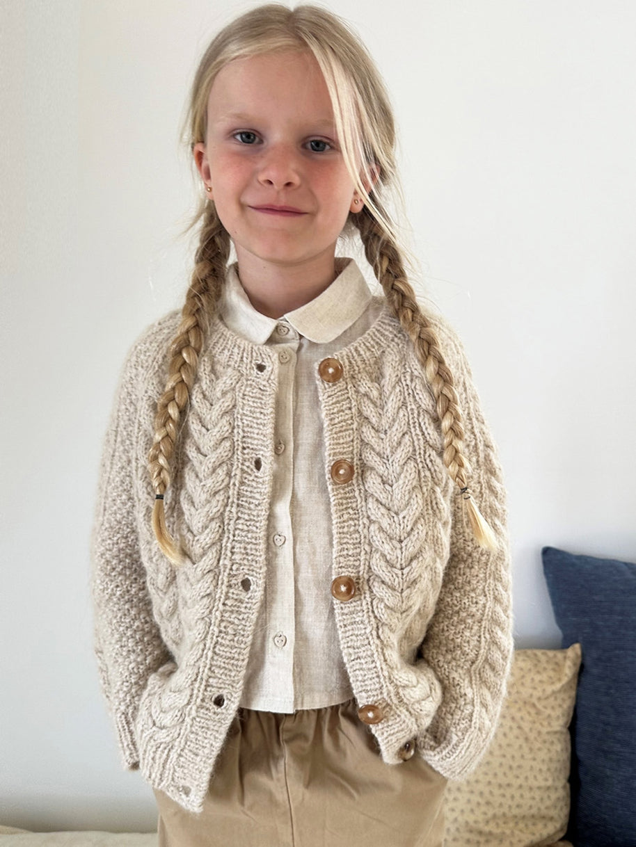 Siri cardiagan junior - LeKnit beskrivning