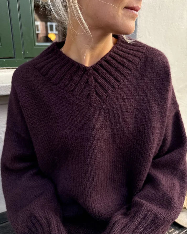 Hannah sweater v-neck PetiteKnit - beskrivning