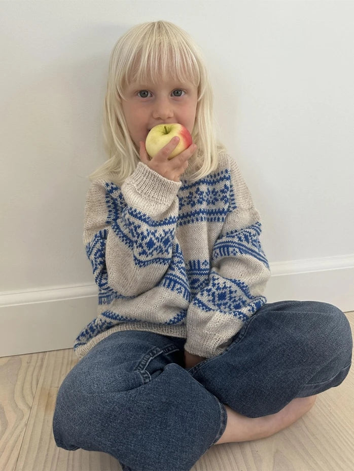 Porcelain sweater junior LeKnit - beskrivning