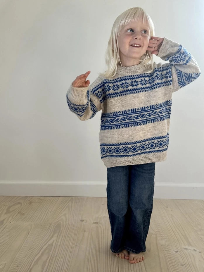 Porcelain sweater junior LeKnit - beskrivning