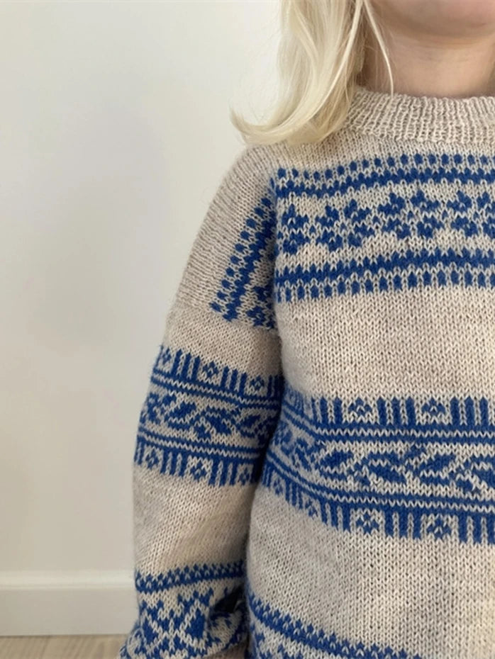 Porcelain sweater junior LeKnit - beskrivning
