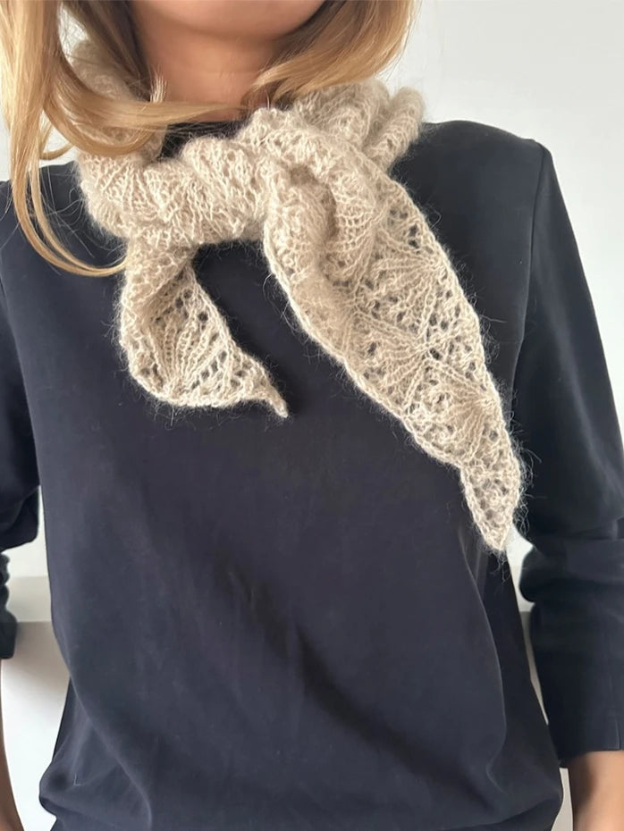Vita scarf LeKnit 62 - beskrivning