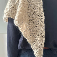 Vita scarf LeKnit 62 - beskrivning