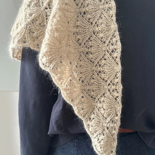 Vita scarf LeKnit 62 - beskrivning