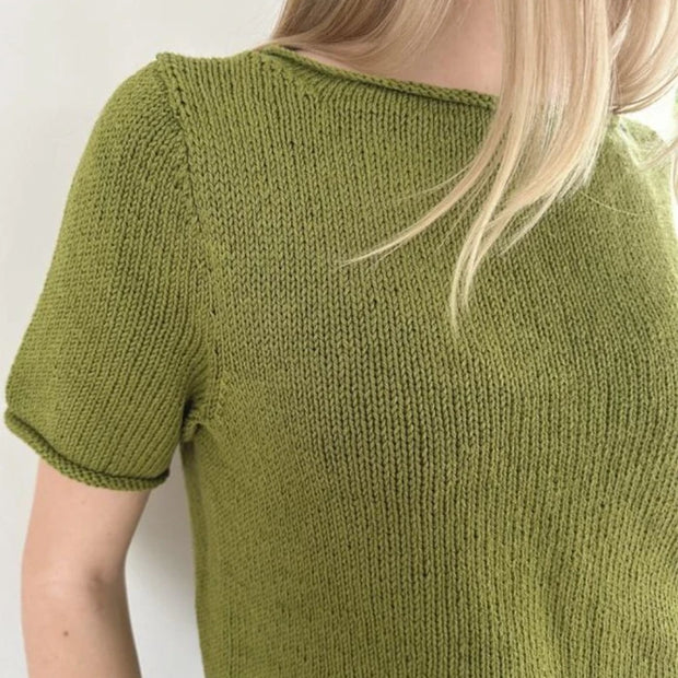 Vega tee nedenfra LeKnit - beskrivning