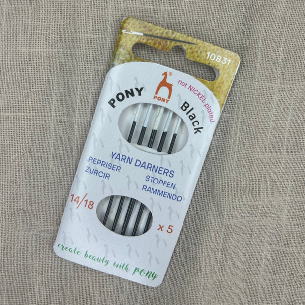 Pony nickelfria ullnålar/stoppnålar grovlek 14-18 (art 10831)