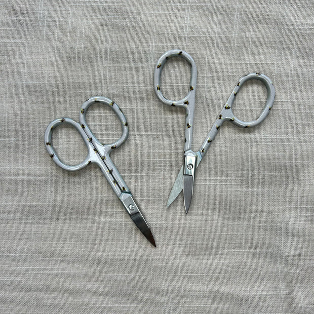 Cremefärgad sax med motiv Humlor.